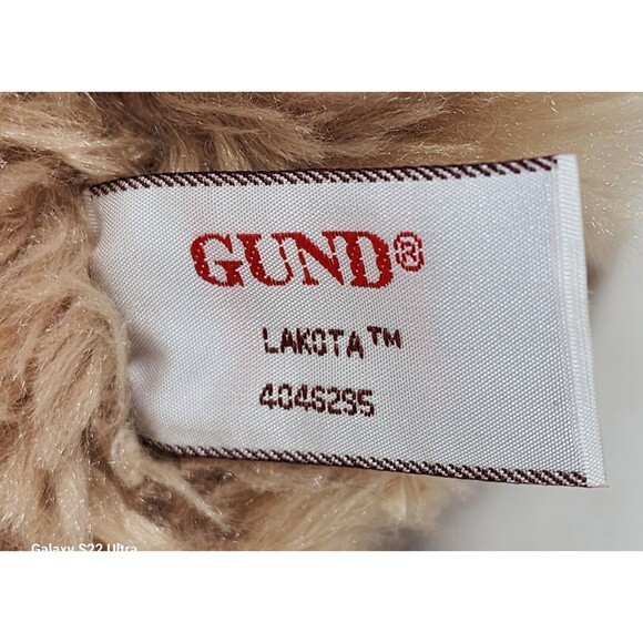 Gund Llama Plush Lakota Gold Beige 10.5 Ins Stuffed Toy Cuddly Standing RARE - Picture 6 of 12